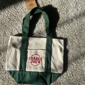 Trader Joe’s green mini tote bag